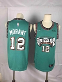 Grizzlies 12 Ja Morant Green Nike Throwback Swingman Jersey,baseball caps,new era cap wholesale,wholesale hats
